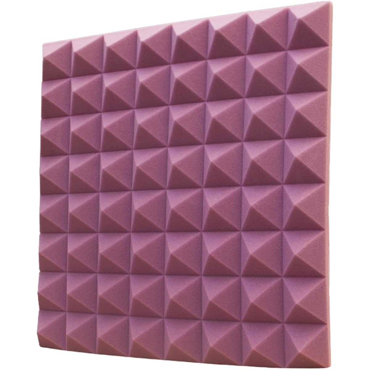 Acoustic Panel, 50*50*5CM Sound Absorption Panel Soundproof Board Wall Decoration Soundproof Foam for Office & School (Black 50*50*5CM) (Purple 50*50*5CM)