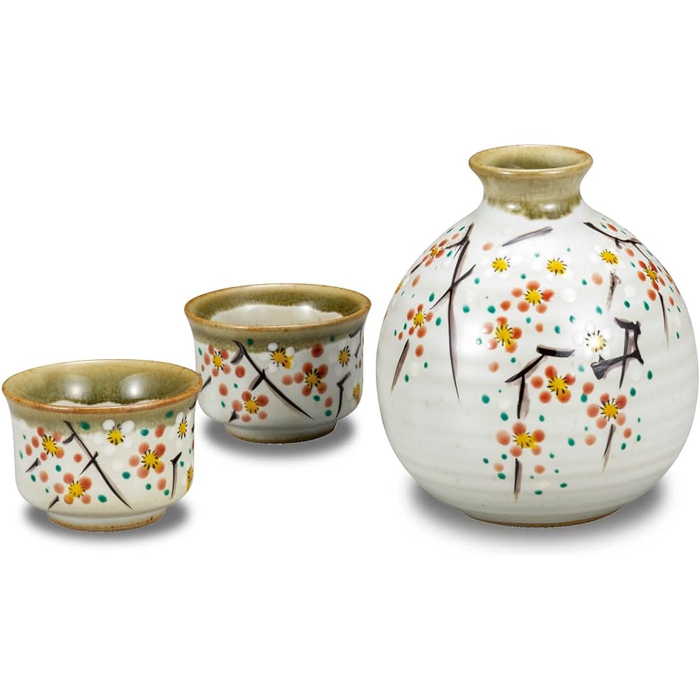 Sake sake bottle tableware Kutani ware evening drink sake set Koume pottery brand Japanese tableware made in Japan
