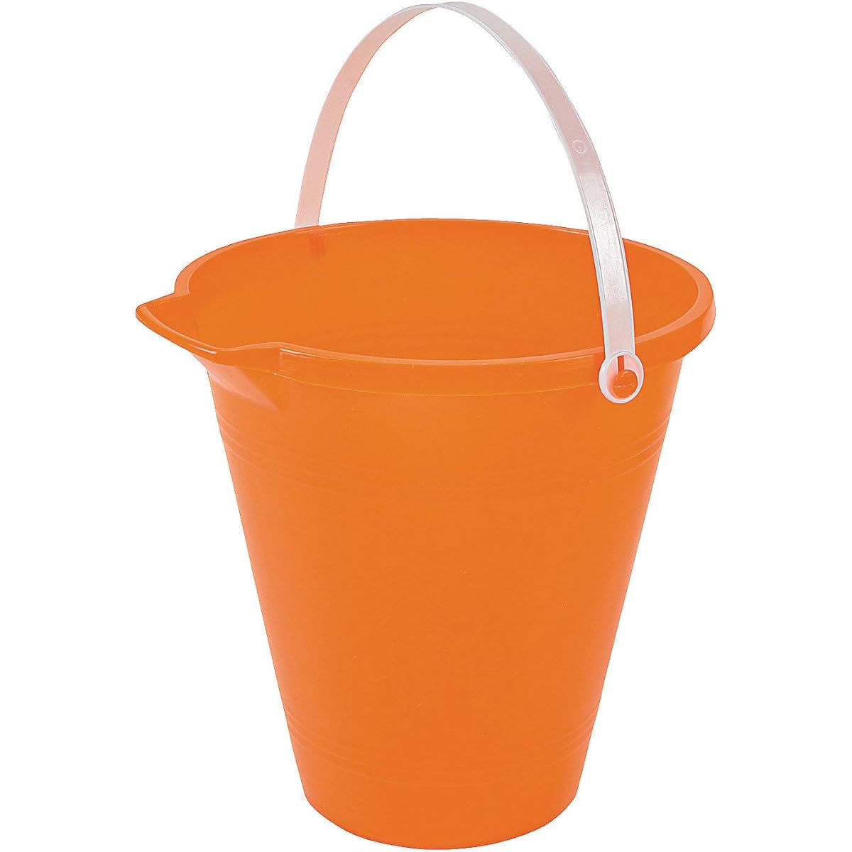 Fun Express - Orange Sand Bucket Summer - Toys - Active Play - Beach Toys - Summer - 1 Piece