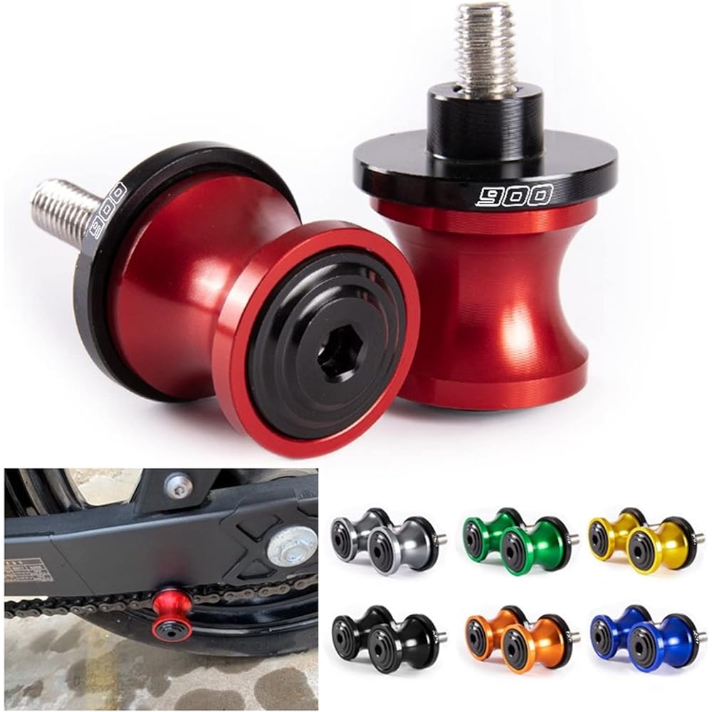 Swing Arm Spool Stand Screw Slider For Ka-wa-sa-ki Z900 Z800 Z 900 Z650 Z 650 Z 1000R Z1000SX Motorcycle Swing Arm Spool Slider Rear Bracket (Color: Red)