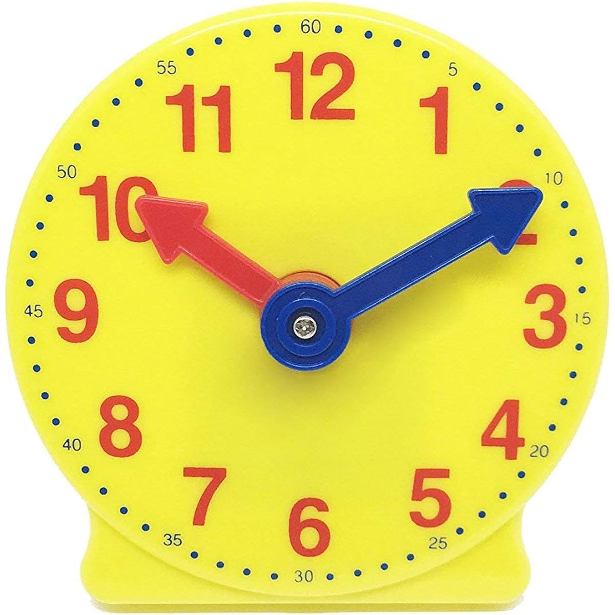 ETA hand2mind Plastic Gear Practice Clock, 4"