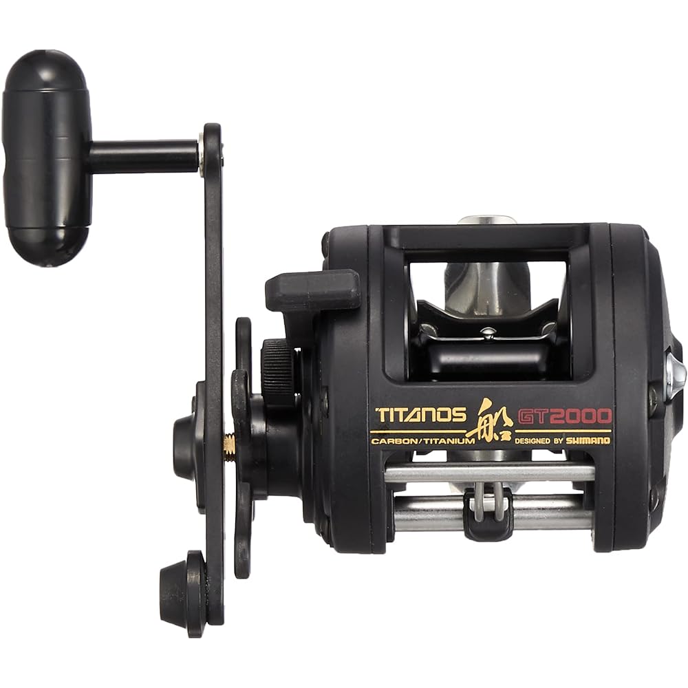 SHIMANO Boat/Hand-wound Reel Double Axis Titanos Boat GT2000/GT3000 Right Handle Round Basic Model