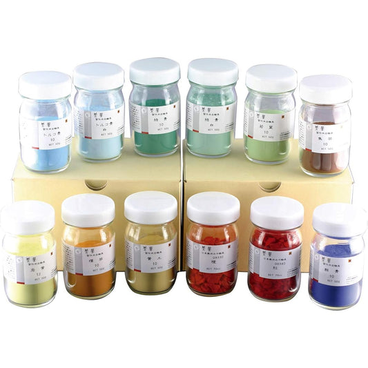 Practice mineral pigments, 12-color set