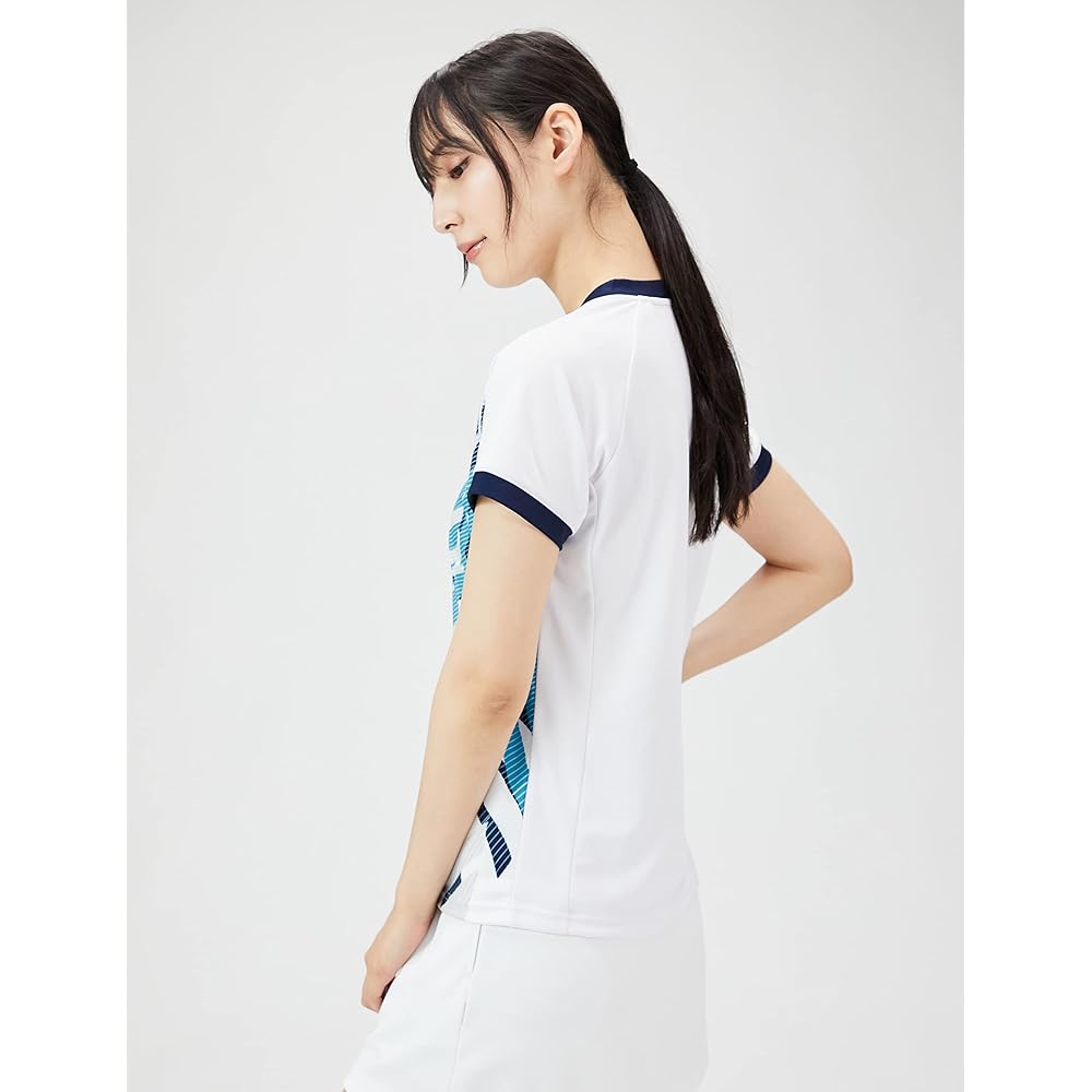 Mizuno 62JA2702 Women's Tennis Wear Game Shirt Sweat Absorbent Quick Drying Dynamotion Fit Badminton