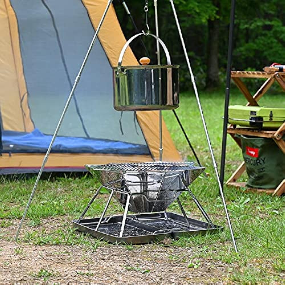 waku fimac bonfire stand solo outdoor camping compact lightweight bonfire stand folding beginner supplies tool ranking complete set