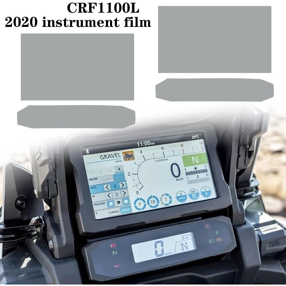 DEMUR CRF1100 L crf1100l CRF 1100L Africa Twin 2020 Cluster Scratch Protection Film Instrument Dashboard Cover Guard TPU Dashboard Screen Protector (Size : 5 PCS)