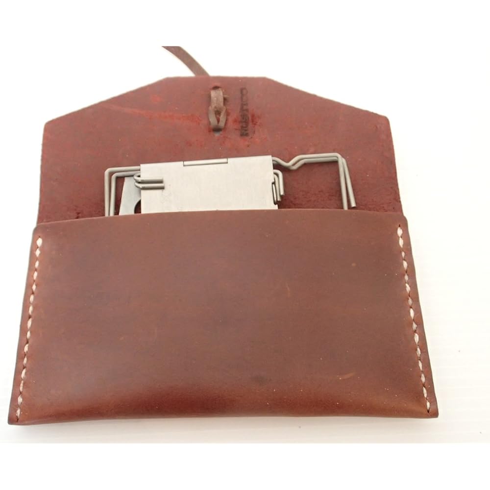 FIREBOX Leather Case Brown Nano Stove Genuine Dedicated Storage Bag (for 3 inch Wood Stove) [Genuine Japanese Product]