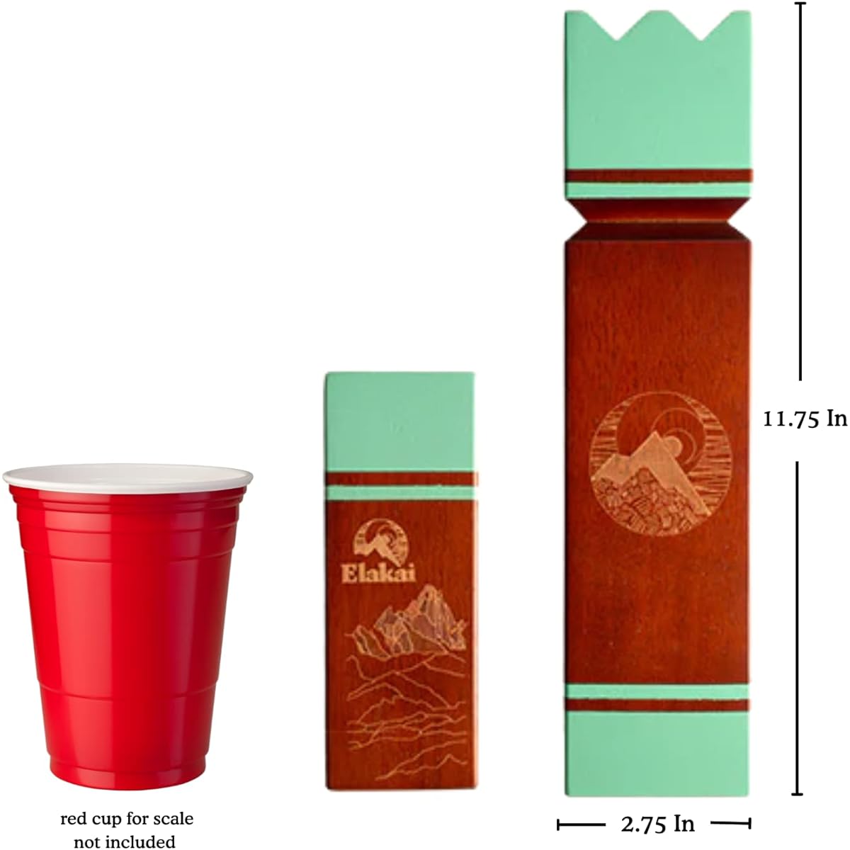 Elakai Outdoor Games for Adults and Families with Premium Carry Bag - Giant Kubb