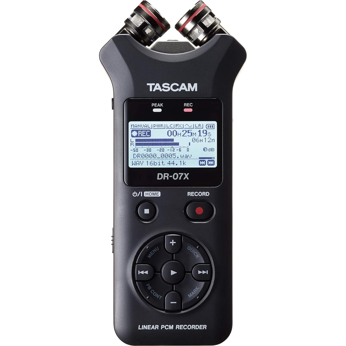 TASCAM USB function equipped recorder DR-07X (accessory pack AK-DR11G/microSD card set)