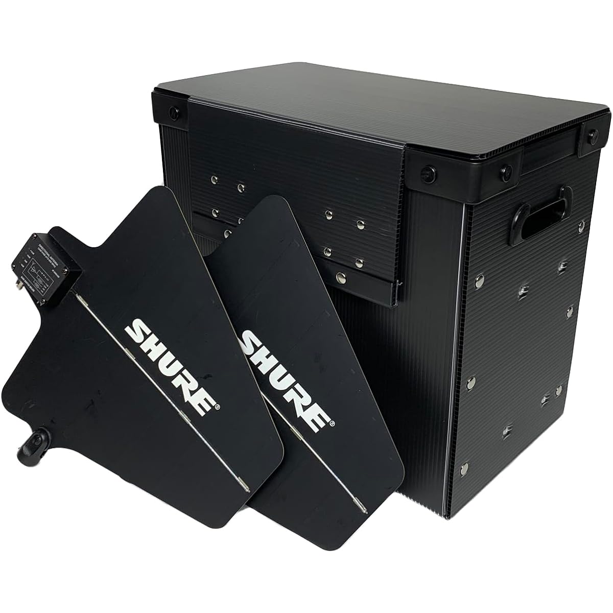 Plastic case for SHURE UA874WB active antenna [Cushioning material/lid included]