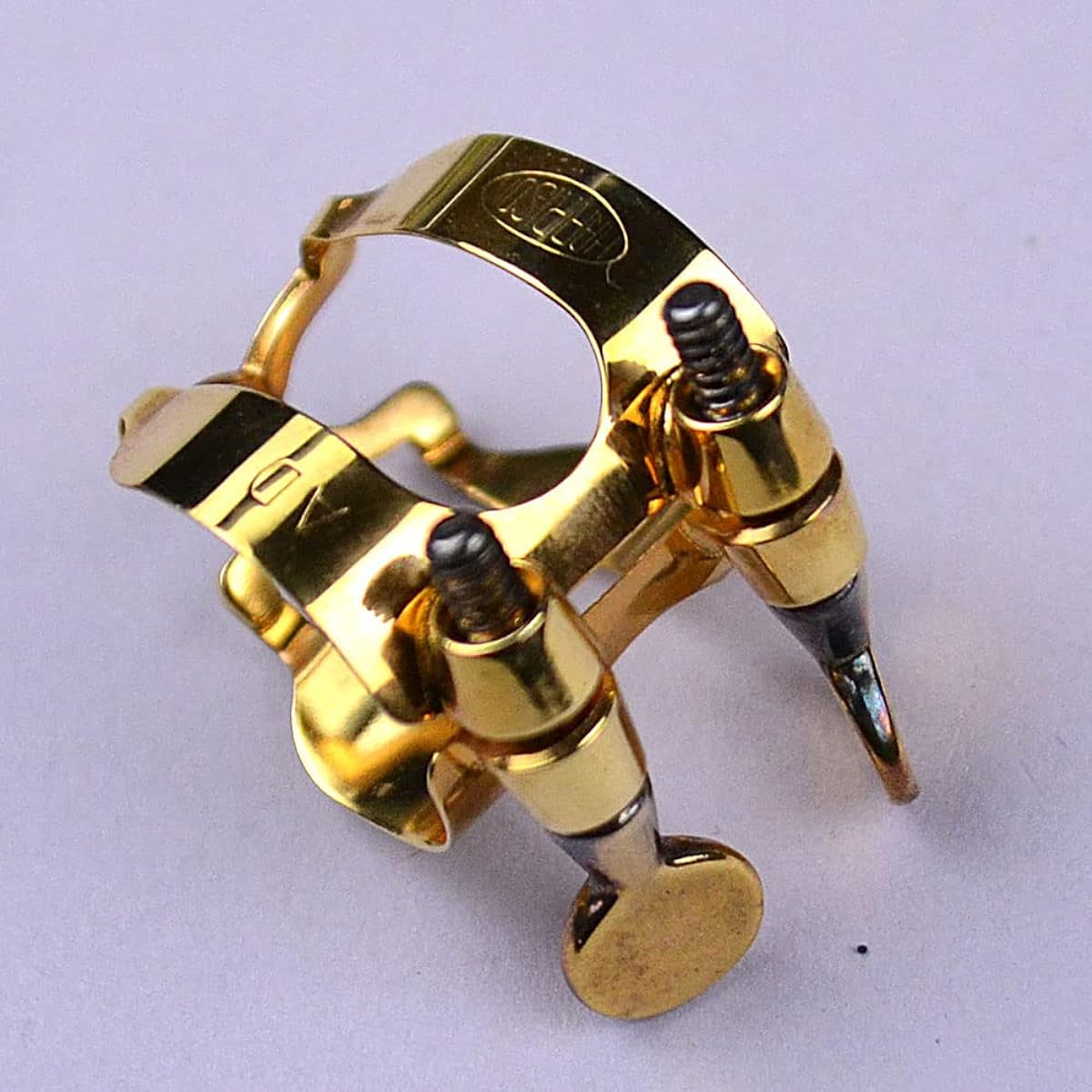 HARRISON AD/GP Gold Plated Metal Dukov Alto Saxophone Ligature Harrison
