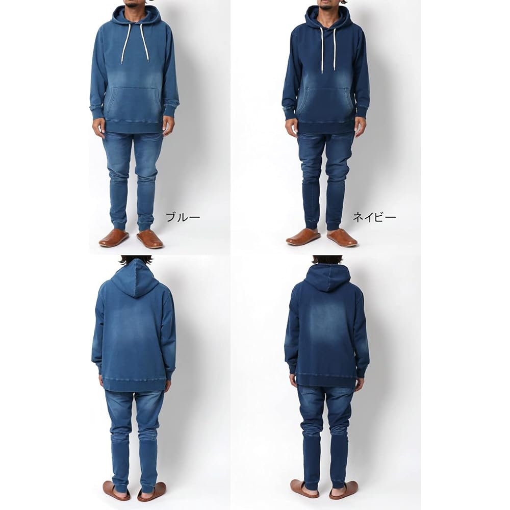 [Soleil Doll] Room Wear Top and Bottom Setup Men's Summer Parka Jogger Pants Cut Denim Long Sleeve