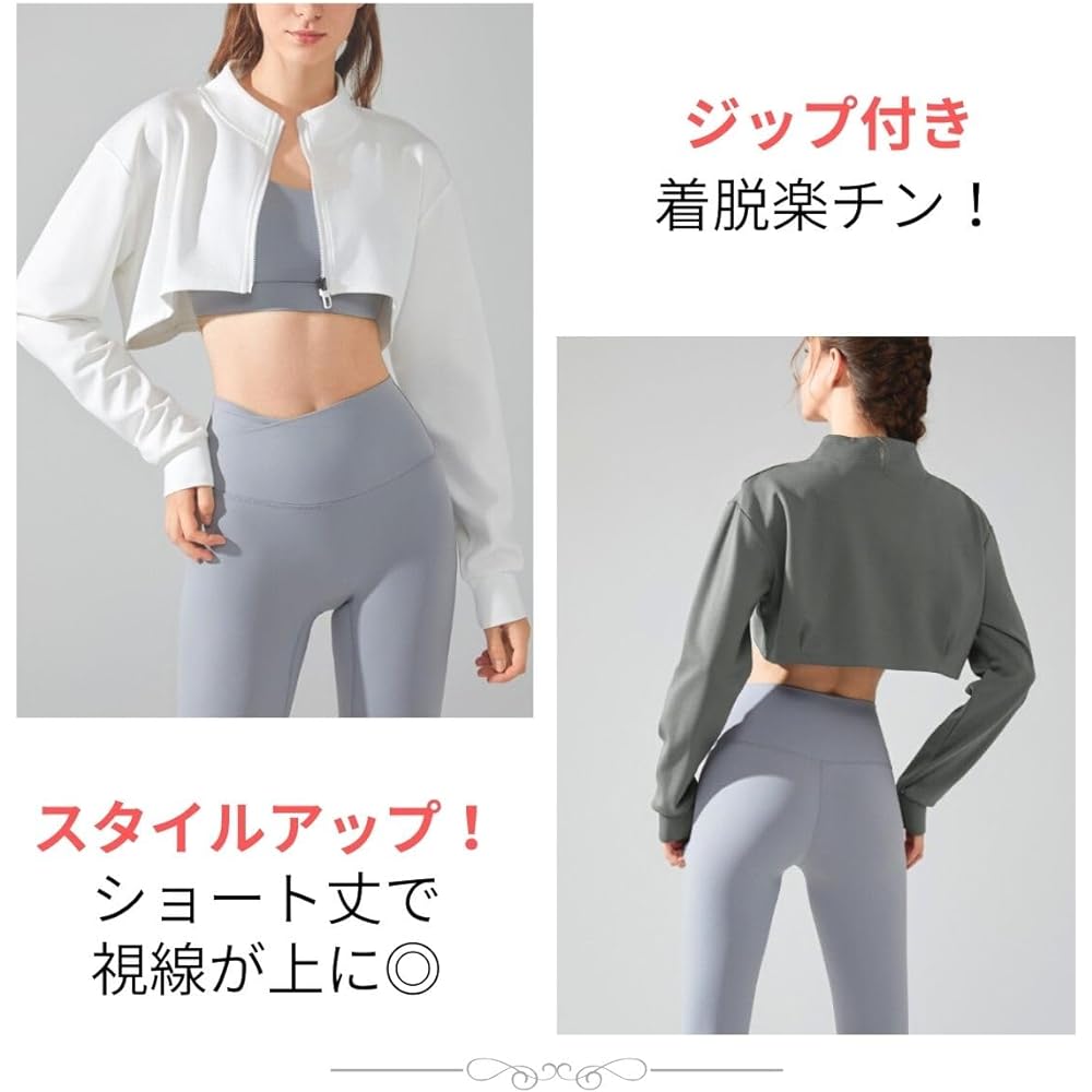 [VeroMan] Short Length Tops Long Sleeve Yoga Half Zip Dance Women's ppi-lse035