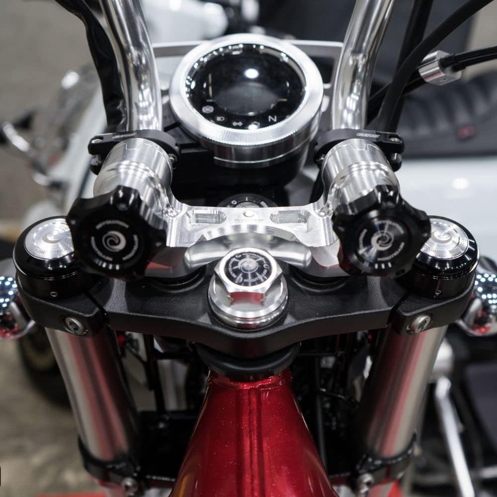 Honda Monkey 125 DAX ST125 front shock top cap cover left and right set MONKEY125 DAX ST125 REVOLUTION FRONT SHOCK TOP COVER JB02 JB03 JB04 (Red)