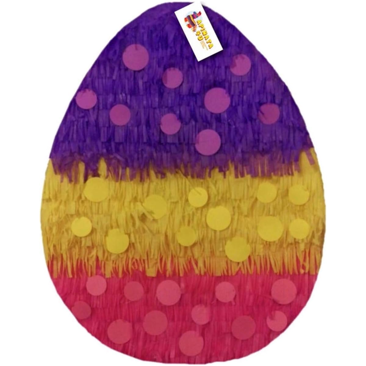 Easter Egg Pinata with Polka Dots 19 " Tall