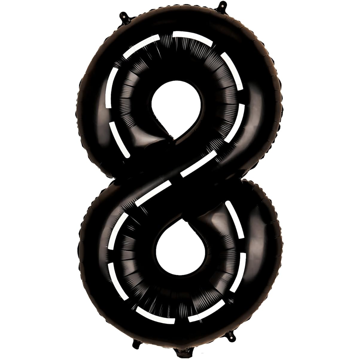 Race Car Birthday Balloons Numbers 8 - 40 Inch Big Foil Mylar Race Track 8 Balloons Boys 8 Years Old Birthday Party Decorations Racing Car Theme Party Supplies Anniversary Celebration Decor