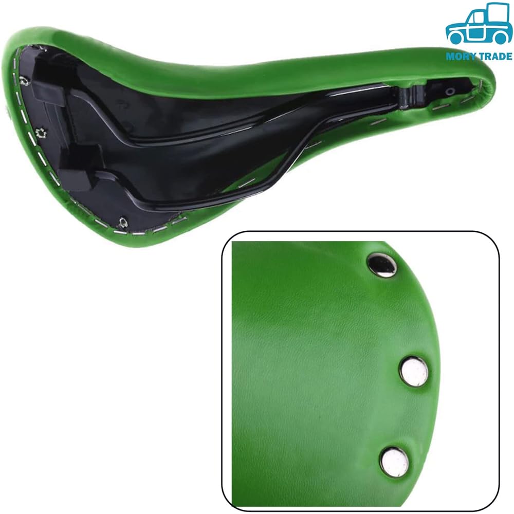 morytrade Classic Saddle Leather Style Slim Retro Vintage Mini Velo for Chromoly Bike