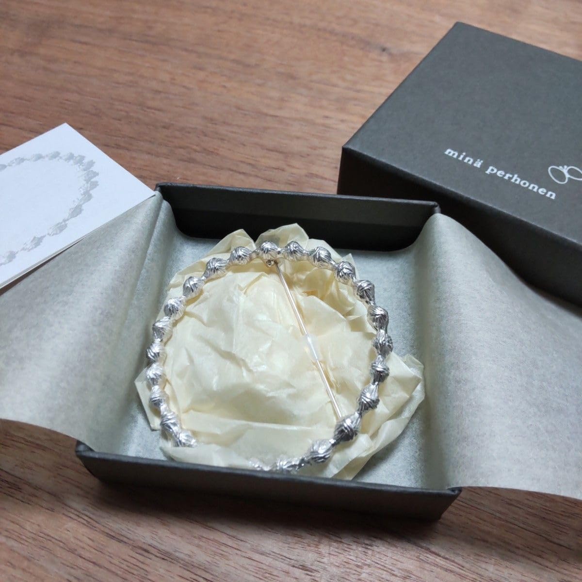 mina perhonen tambourine brooch