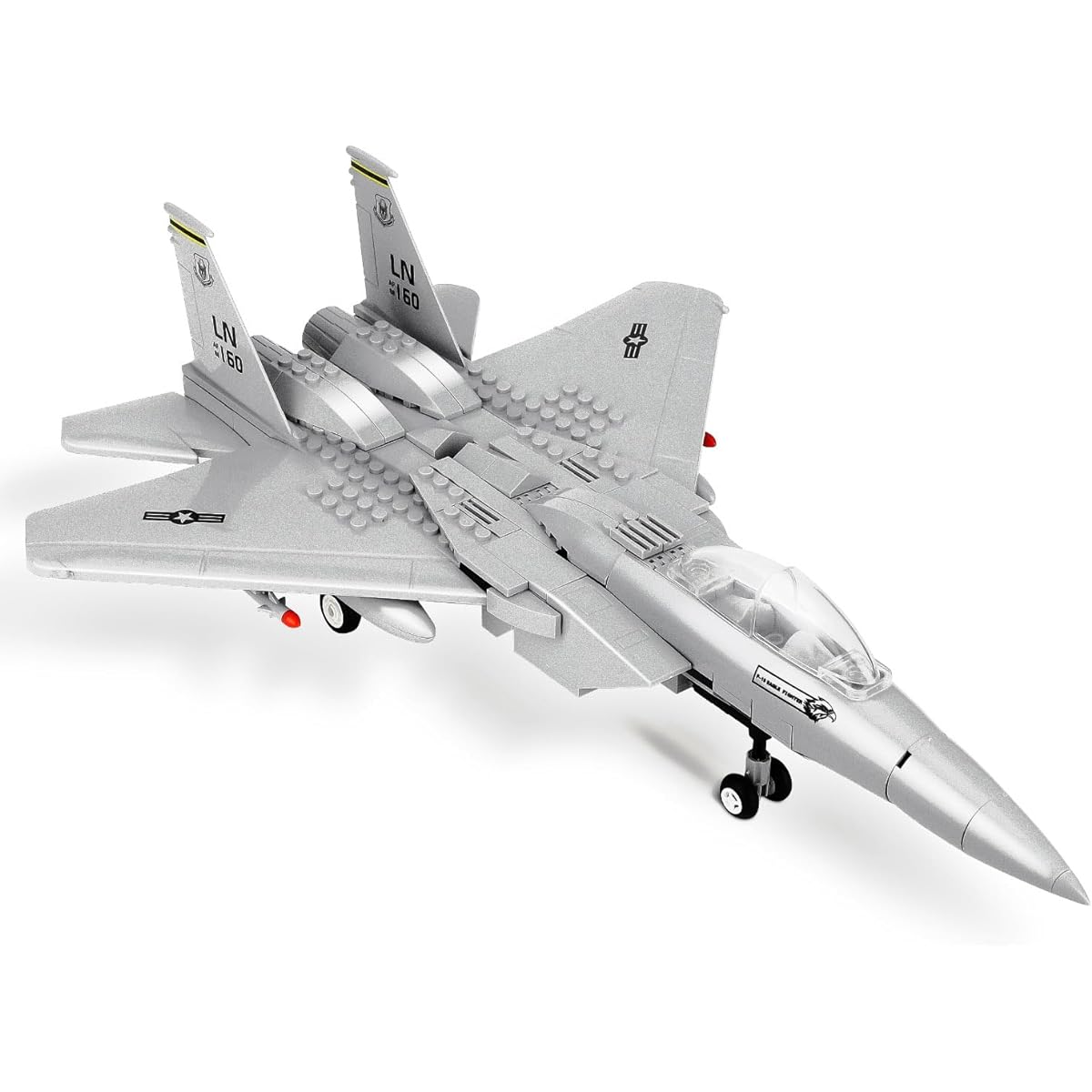 TOY PLAYER F15 Fighter Tomcat Military Army Airplane Building Blocks Set - Compatible with Leog Planes and Jets, Military Toys Gifts for Construction and Military Enthusiasts and Boys (270 Pieces)