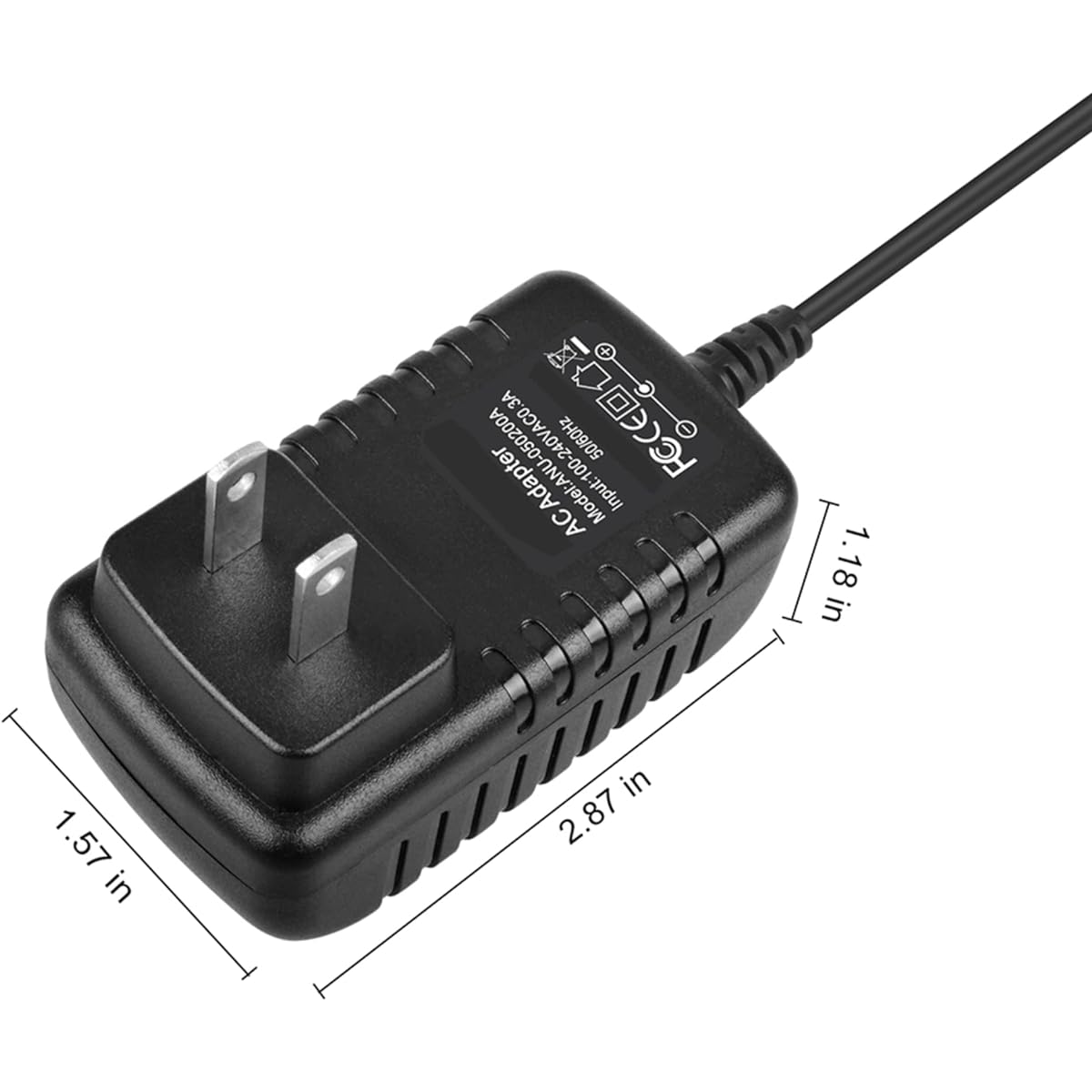 PK Power Ac DC Adapter GPX PC308B PC108B PC332B PC800 PC800B PC101B A03783 Portable Compact Disc CD Player Replacement Power Cord