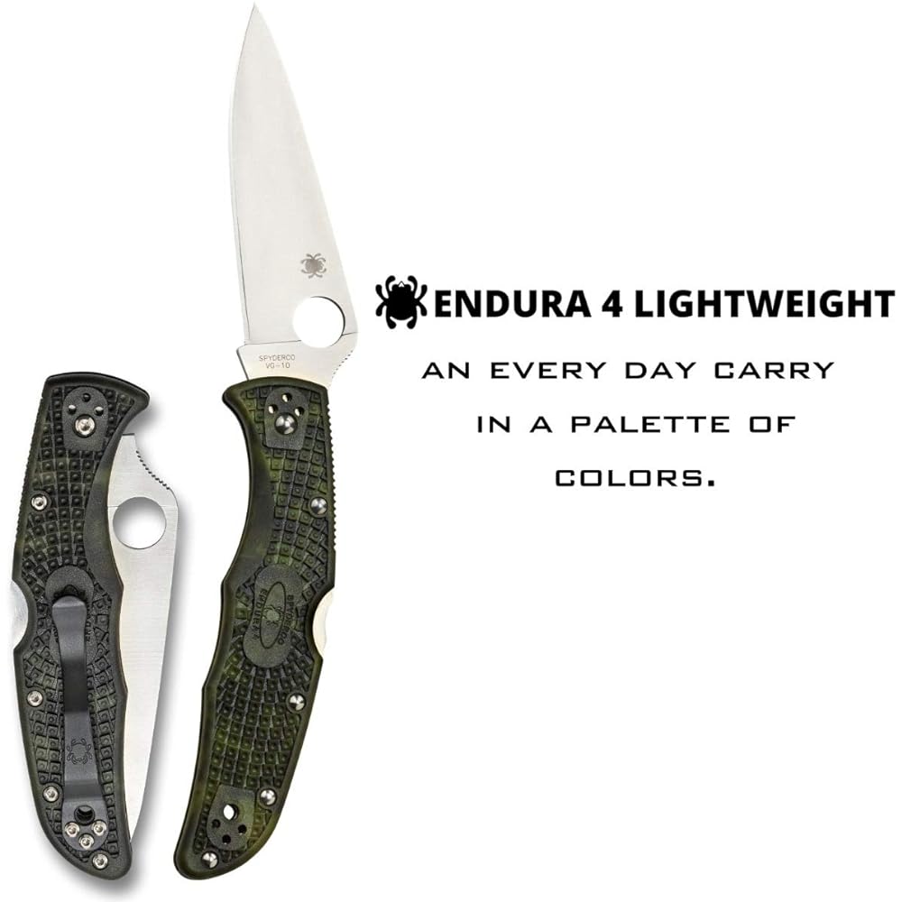 Spyderco Endura 4 ZOME Straight Blade C10ZFPGR