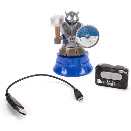HEXBUG Micro Titans Viking Single Children's Toy Remote Control Robot Battle (Blue)
