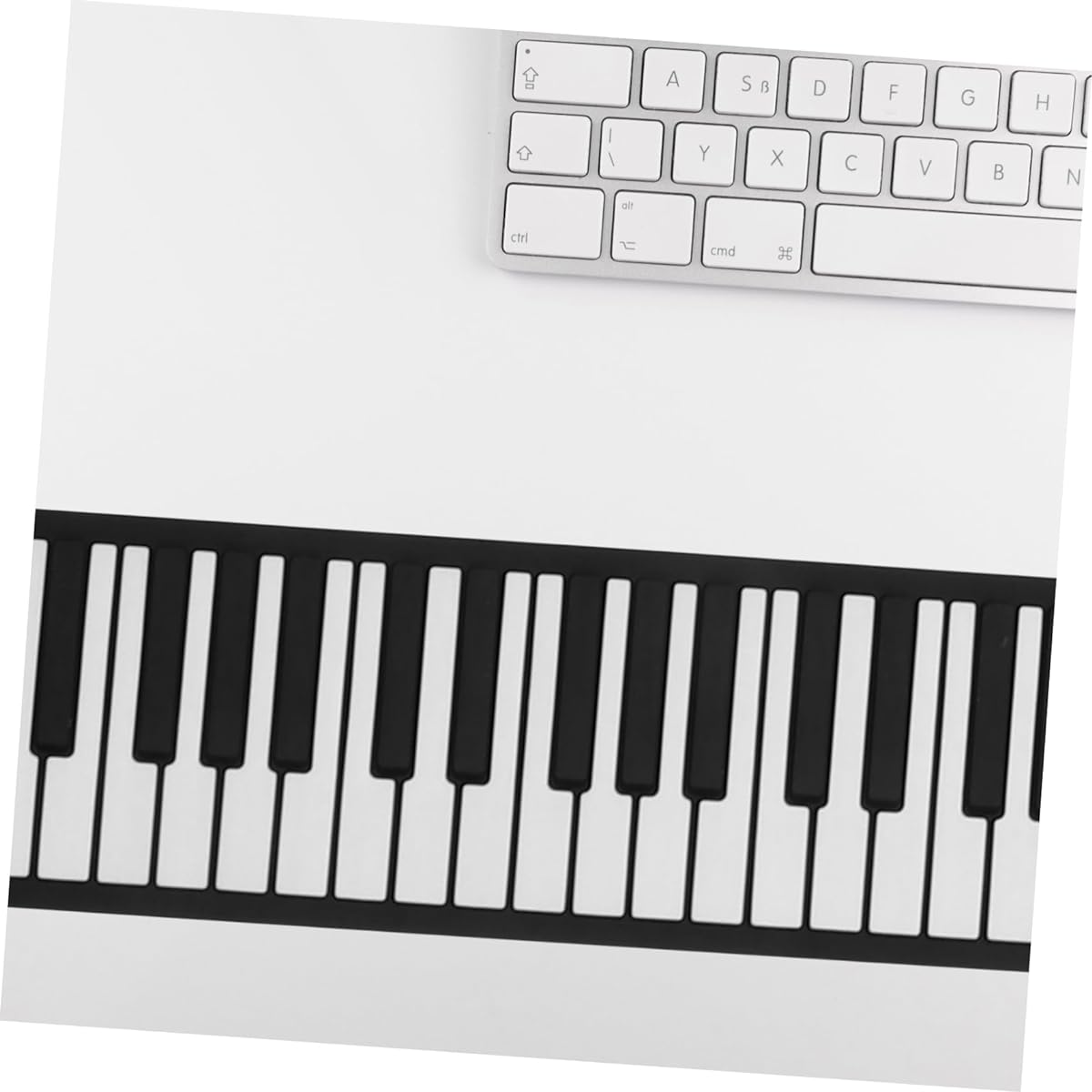 VINTORKY 88 Roll Piano Keyboard Piano Keyboard Piano Musical Portable Piano Silicon Keyboard Piano Silica Gel Piano