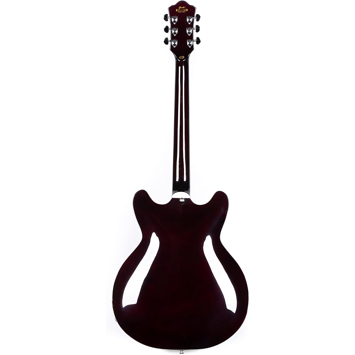 Grote Semi-Hollowbody Electric Guitar Thinline Arched Top Coil Splitting with Gig Bag GYS-35 (Vintage Sunburst)