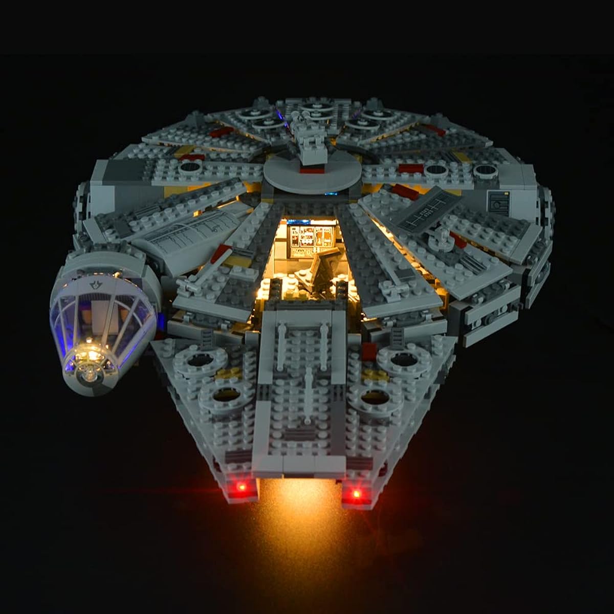 Special for ASTEM Lego Millennium Falcon, LED kit for 75105 (light only, Lego set not included).