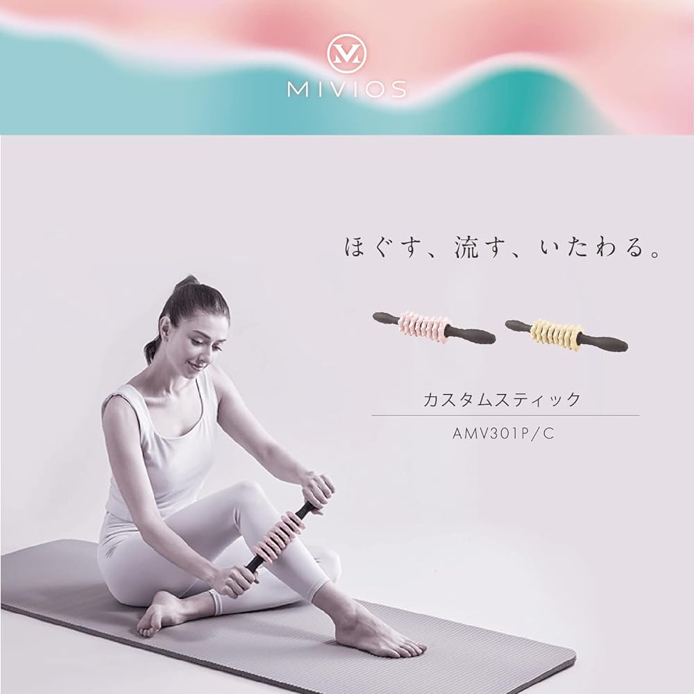 MIVIOS Stick Roller Custom Replaceable Pressure Point Fascia Roller Fascia Release Loosen Stretch Custom Stick Mivios