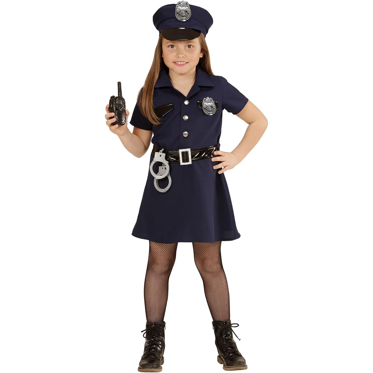 Police Patrol Girl - Kids Fancy Dress Costume - Medium - Ages 8-10 -140cm