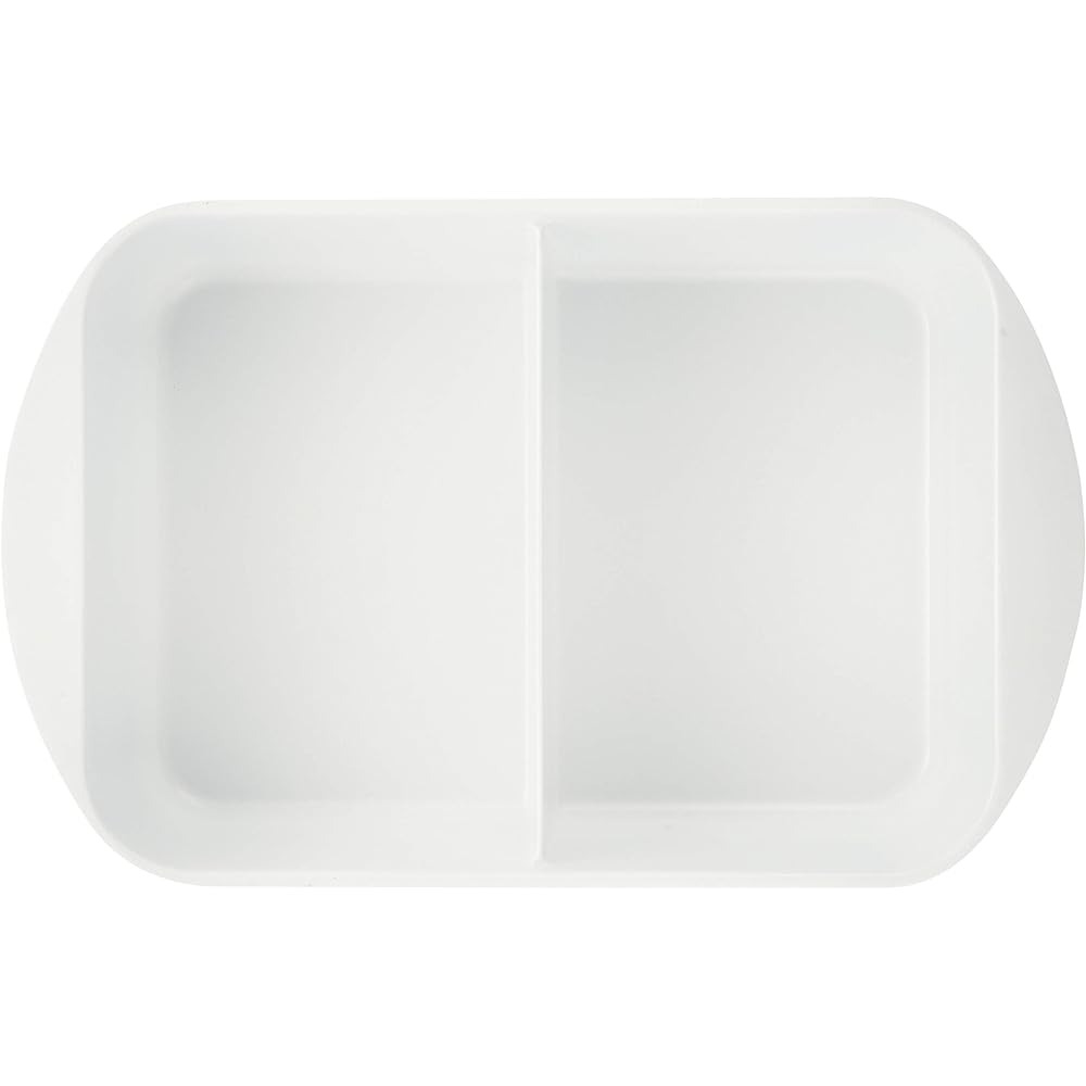Wahei Freize Divider Pot, Two Cooking at One Time, Double Pot, White, 2-Meal Pot, Tabletop Pot, with Dividers, Fluorine Resin Processing, IH/Gas Compatible, Skip Time RB-1700