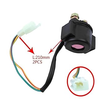 Solenoid Relay 1~5pcs GY6 50cc 125cc 150cc 250cc ATV Ignition Coil Starter Solenoid Relay Scooter ATV Moped Motorcycle Replacement