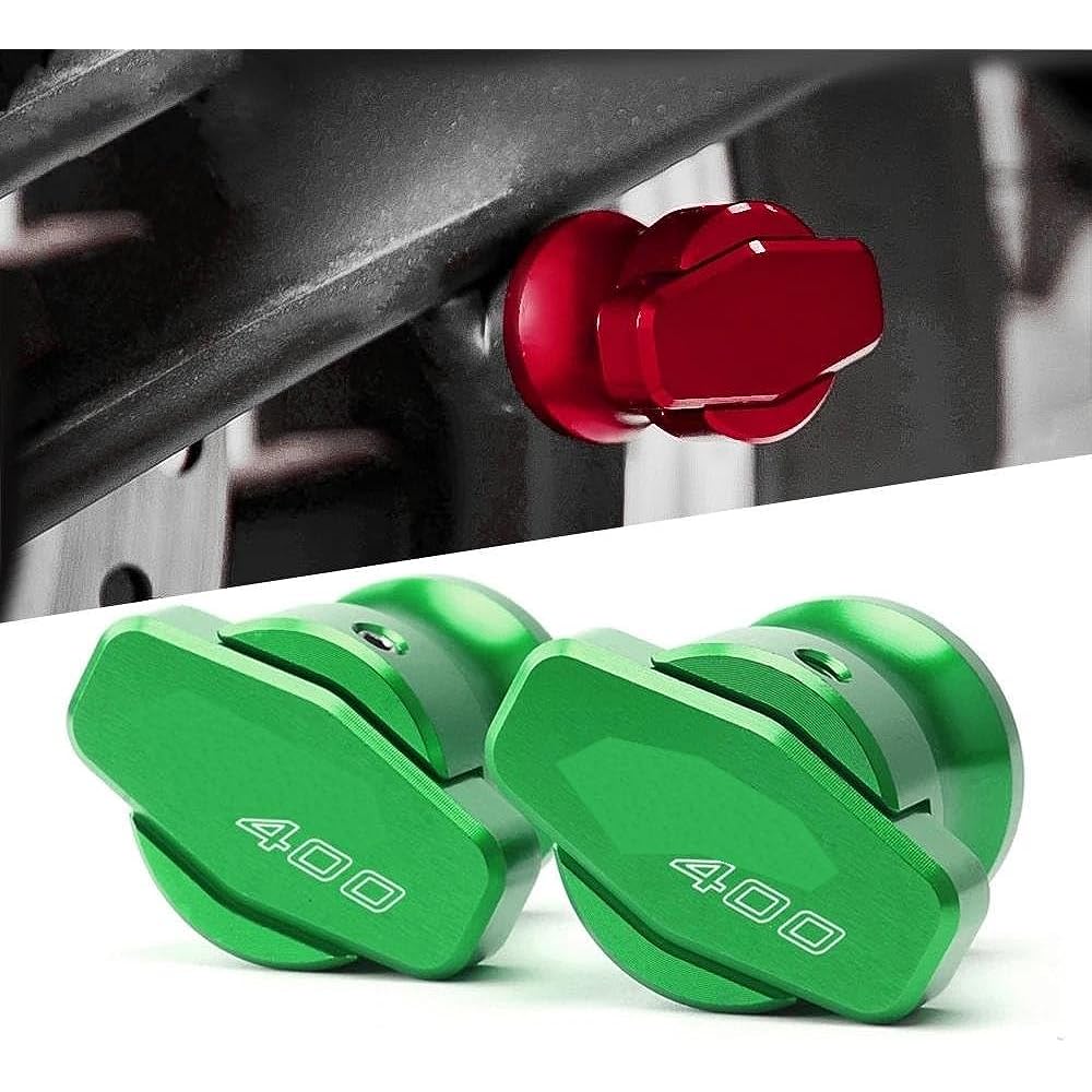 Motorcycle Swingarm Spool 8mm Motorcycle CNC Aluminum Swingarm Spool Rear Stand Screw Slider Accessories For Ninja 400 2018-2021 Ninja 400 (Color: Gold)