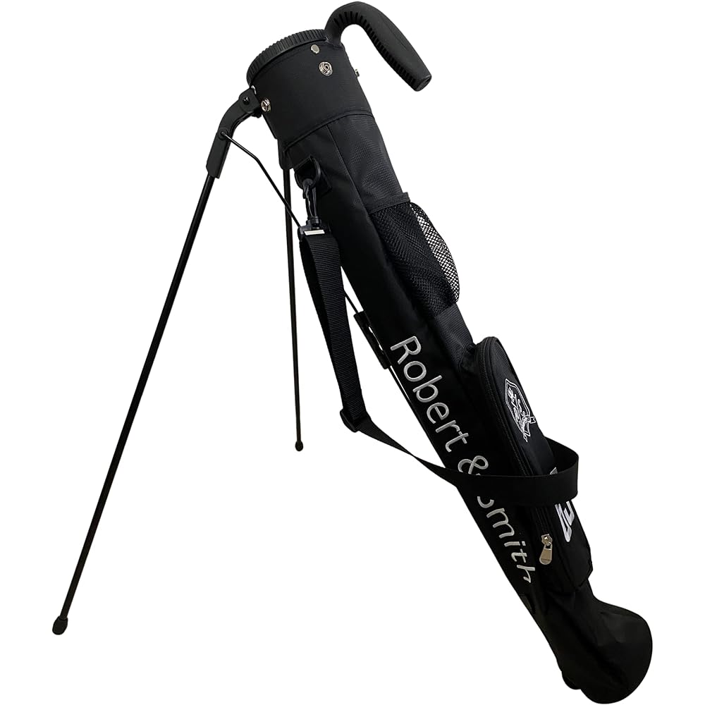 [Robert&Smith] Golf bag stand type golf case 《Ball case included! 》 Light and compact, perfect for practice! (Can hold 7 screwdrivers, can store screwdrivers, comes with a hood, has a large pocket) Also makes a great gift!