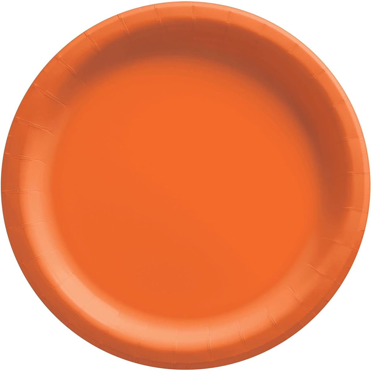 Disposable Round Dinner Party Plates Tableware, Orange Peel, Paper, 10 Inch, Pack of 20