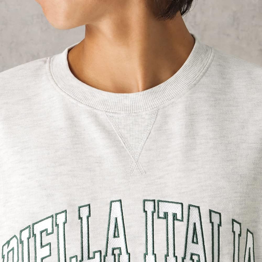 [Fila] Sweatshirt M L XL 3 Colors Unisex Unisex Sagara Embroidery Big Silhouette Logo Pullover Sweatshirt Brand Popular Tops Men's