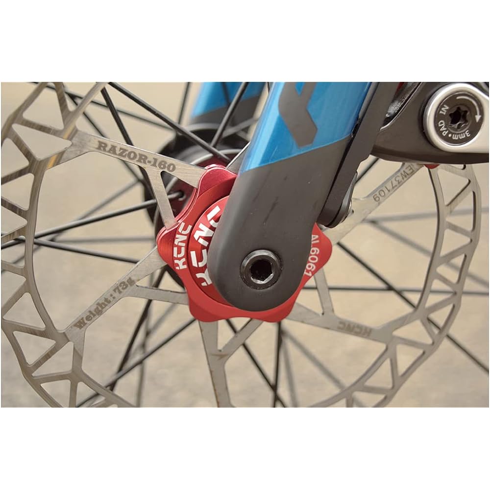 KCNC Lightweight Center Lock Adapter Compatible with 12mm Thru Axle