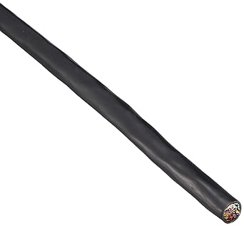 JMACS Colored Identification PE Insulated PVC Sheathed Cable FCPEV-NC 20PX0.9mm Black 20m