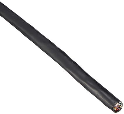 JMACS Colored Identification PE Insulated PVC Sheathed Cable FCPEV-NC 20PX0.9mm Black 20m
