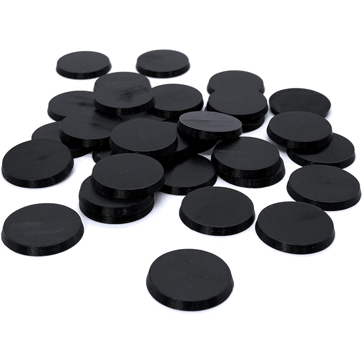 1" Round Base (32 Pieces) 3D Printed Tabletop RPG Wargame Accessory for 28mm Miniatures