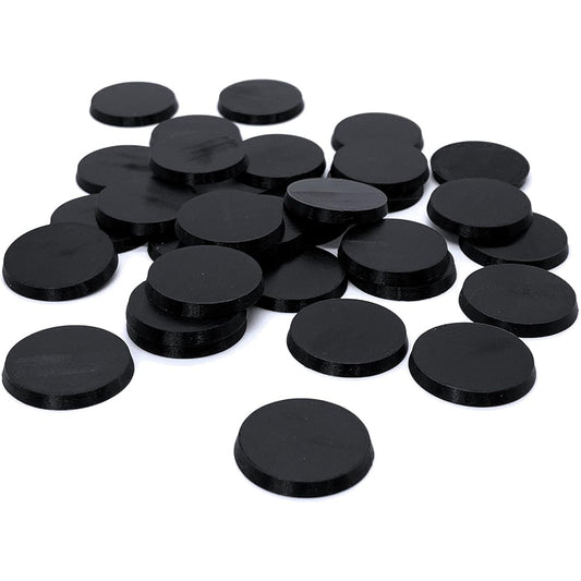 1" Round Base (32 Pieces) 3D Printed Tabletop RPG Wargame Accessory for 28mm Miniatures