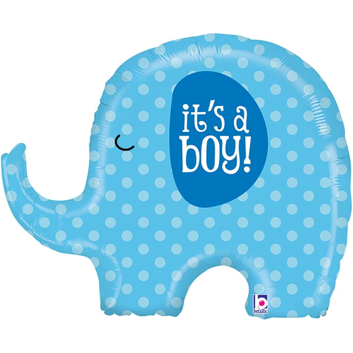 It's A Boy Blue Elephant Baby Shower Party 32" Foil Balloon