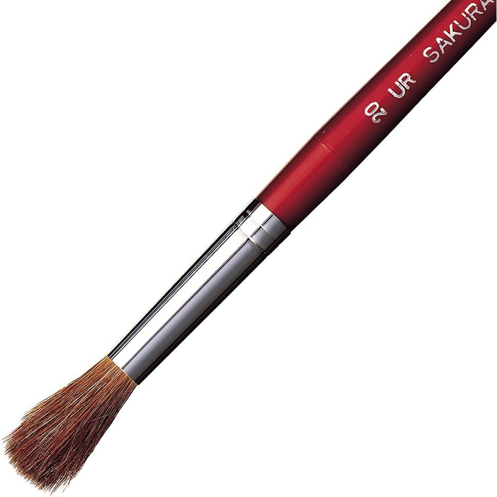 Sakura Crepas Art Brush Horsehair Round Size 20 UR#20(10) 10 pieces