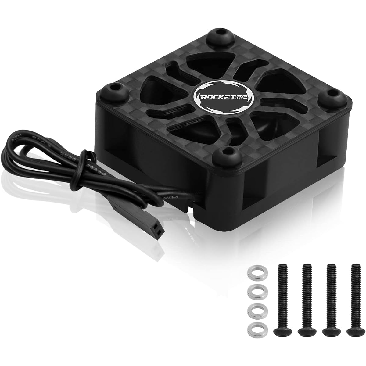 RC Motor Cooling Fan Hobby 30mm 27000 High RPM RC Fan Only Replacement Fan (No Motor Heatsink) for 1/8 1/10 RC Car Truck Buggy Truggy