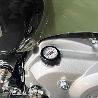 FOR CC110 Cross Cub 110 CC110 Cross Cub 110 2023 Modified Retro Engine Oil Temperature Gauge Special Oil Temperature Gauge Accessories (Silver) [Parallel Import]