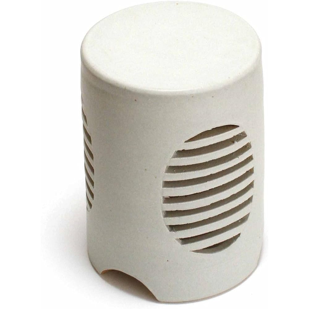 White RS-W Shigaraki Garden Light with LED Lighting Garden Pottery Light Size: Diameter 200mm x Height 270mm