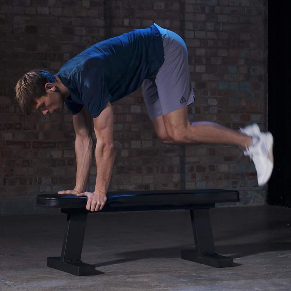 adidas Training Bench Ab Bench/Flat Bench/Utility Bench High Density Foam Steel Frame