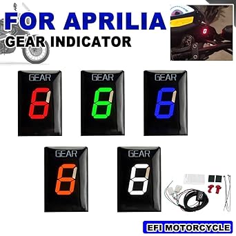Speed Display Meter Gear Indicator Aprilia RS 125 ETV1000 Caponar SL1000 Falco Motorcycle 1-6 Speed Gear Display Indicator