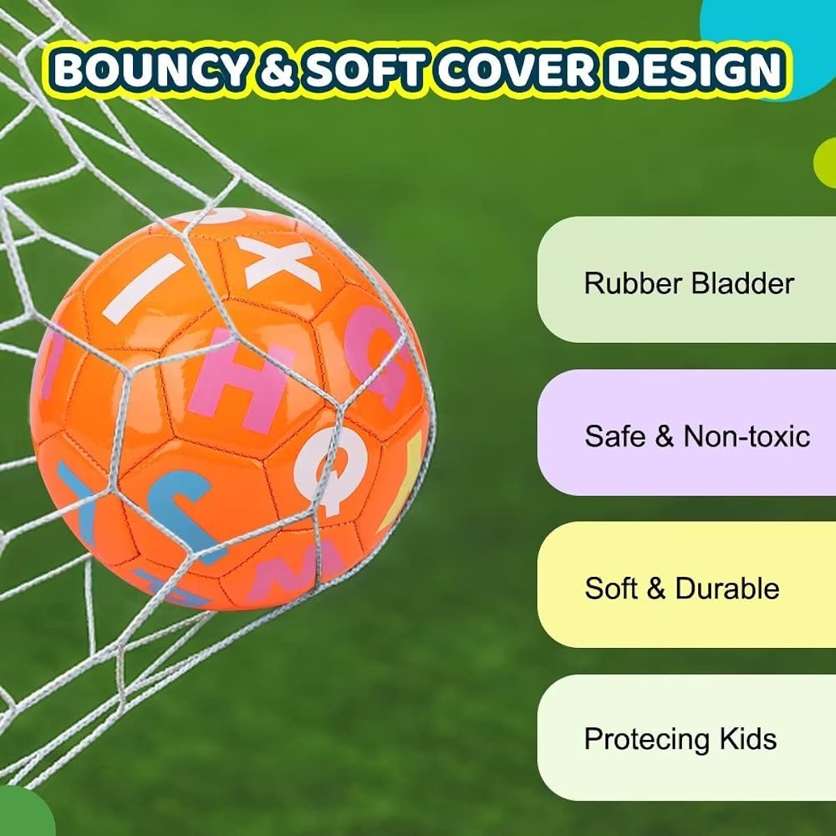 Babb Sensory Mini Soccer Tiny Football Educational Number Ball 3 Piece
